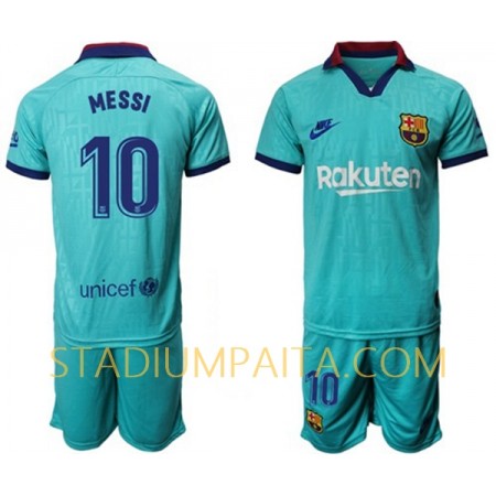 Virallinen pelipaita FC Barcelona MESSI 10 Kolmas 2019-20 Lyhythihainen - Lasten( + Lyhyet housut ) Virallinen pelipaita FC Barcelona MESSI 10 Kolmas 2019-20 Lyhythihainen - Lasten( + Lyhyet housut )